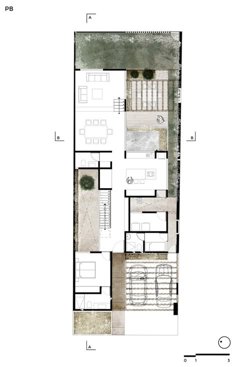 Gallery of Zirahuén House / Intersticial Arquitectura - 27 Small House 1 Floor, Residence Architecture, First Floor Plan, Architectural Floor Plans, Villa Plan, Mexican Home, Narrow House, Architecture Plan, House Flooring