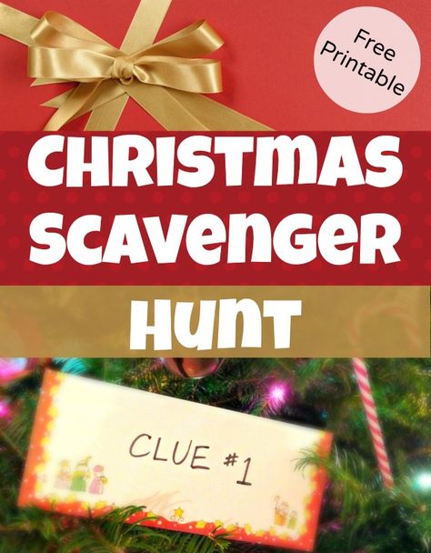 Christmas Scavenger Hunt Clues for hiding Christmas Gifts - great for kids!  Free Printable StuffedSuitcase.com Christmas Scavenger Hunt Clues, Christmas Scavenger Hunt, Scavenger Hunt Clues, Christmas Party Games, Christmas Eve Box, Christmas 2014, Christmas Games, Christmas Activities, Scavenger Hunt