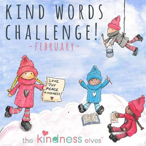 Join our Kind Words Challenge for spreading kindness using just the magic of words! A Kindness Elves project for kids! Character Building Activities, Kindness Elves, Teaching Kindness, Imagination Tree, Kindness Challenge, Word Challenge, Kindness Activities, Month Of February, Love Joy Peace