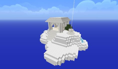 minecraft cloud | Cloud Temple Survival Clouds Minecraft Build, Minecraft Clouds Build, Cloud House Minecraft, Cloud Minecraft Build, Minecraft Clouds, Cloud Minecraft, Cloud Ideas, Big Minecraft Houses, Sky Palace