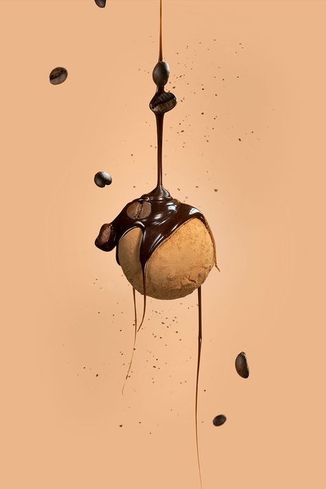 @behance Food photography for an icecream packaging. Flying food and sauces Flying Product Photography, Floating Food Photography, Flying Food Photography, Ice Cream Photography Creative, Ice Cream Product Photography, Chocolate Food Photography, Creative Food Photography, Photography Chocolate, Chocolate Photography