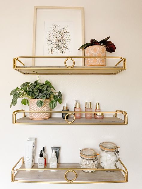 Bathrooms Shelves Over Toilet, Small Bathroom Above Toilet Ideas, Shelves For Bathroom Wall, Bathroom Wall Shelves Above Toilet, Bathroom Shelf Ideas Above Toilet, Shelves Above Bathtub, Styling Bathroom Shelves, Bathroom Shelf Above Toilet, Over Toilet Shelves