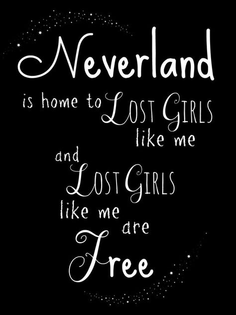 Lost Boy Aesthetic, Lost Girl Aesthetic, Ruth B, Peter Pan Quotes, Foto Disney, Free T Shirt Design, Alice And Wonderland Quotes, Wonderland Quotes, Quotes Disney