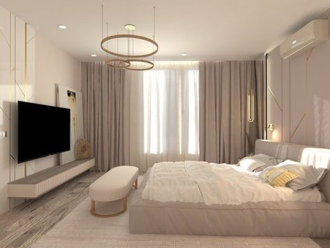 Decor Bedroom Ideas, Luxury Bedroom Design, Bedroom Decor Design, Bedroom Bed Design, Home Design Living Room, Elegant Bedroom, Room Makeover Bedroom, Small Room Bedroom, Decor Home Living Room