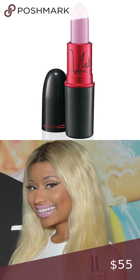 MAC x Nicki Minaj Lipstick Nicki Minaj Lipstick, Viva Glam, Lavender Pink, Nicki Minaj, Mac Cosmetics, Lavender, Mac, Packaging, Makeup