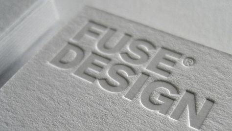 some slick minimal branding by Fuse Design, graphic designers from Nottingham, England. Stamped Business Cards, Embossed Business Cards, Web Design Mobile, Foil Stamp, Letterpress Business Cards, Cleaning Business Cards, Cool Business Cards, Foil Stamping, Business Card Logo