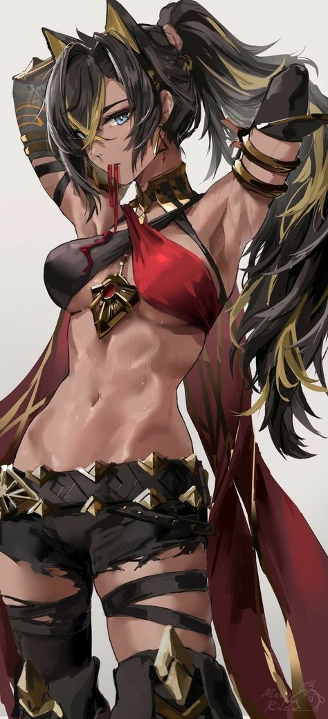 Barbarian Woman, Abs Women, Anime Baby, 영감을 주는 캐릭터, Female Character Design, Monster Girl, Live Wallpapers, Anime Images, Anime Character