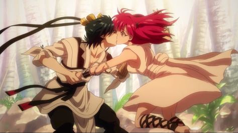 Hakuryuu and Morgiana kiss        ~Magi: The Labyrinth of Magic Alibaba And Morgiana, Manga Magi, Magi Adventures Of Sinbad, Hakuryuu Ren, Magi Kingdom Of Magic, Magi 3, Sinbad Magi, The Kingdom Of Magic, Anime Magi