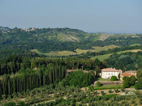 Top 5 Most Romantic Wedding Venues In Tuscany  Princessly Press Luxurious Villa, Romantic Wedding Venue, Good Wine, Green Hills, Italian Garden, Wildlife Park, Better Half, Tuscany Italy, Rolling Hills