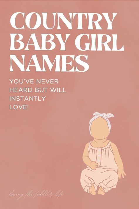 Wanna know the country baby girl names we are seriously crushing on for 2024? This Southern baby names list are the baby girl names that you don't hear every day - whether you love cute baby names, unique baby names, or majorly uncommon baby names, this full list of country baby names with meanings will give you tons of name inspiration for that sweet little one of yours! Double Barrel Girl Names, Cute Baby Names Unique, Country Baby Girl Names, Nature Girl Names, Southern Girl Names, Country Girl Names, Biblical Girl Names, Country Baby Girl