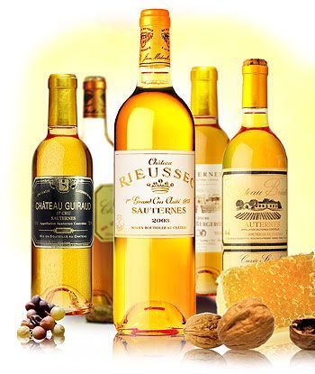 Culinary Word of the Day: Sauternes  Picking up a bottle of wine today? Try a Sauternes. Sauternes is a French sweet wine from the Sauternais region of the Graves section in Bordeaux. Sauternes is made from Sémillon, Sauvignon blanc, and Muscadelle grapes that have been affected by Botrytis cinerea, also known as noble rot. This causes the grapes to become partially raisined, resulting in concentrated and distinctively flavored wines.  Pick up a bottle at Wines Off Wynkoop Sauternes Wine, Semillon, A Bottle Of Wine, Sweet Wine, Bottle Of Wine, Wine Region, Sauvignon Blanc, Word Of The Day, Rosé Wine Bottle