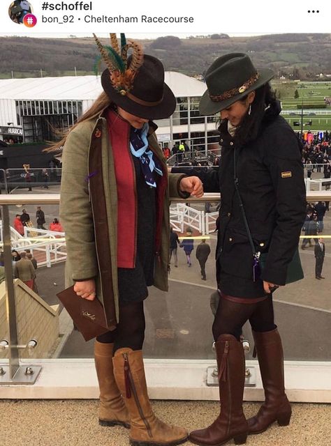 Winter Race Day Outfits, Horse Race Outfit, Cheltenham Races, Skirts Style, Race Day Fashion, Flat Riding Boots, Race Outfit, Cheltenham Festival, Race Day Outfits