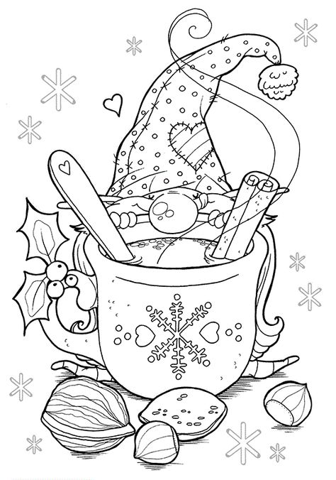 Süße Bilder Christmas Coloring Page, Christmas Horse, Coloring Pages For Adults, Gnomes Crafts, Christmas Coloring, Christmas Drawing, Horse Coloring, Christmas Coloring Pages, Digi Stamps