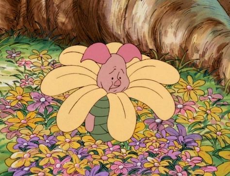 Cartoon Drawing, Winnie The Pooh, Disney, Flowers