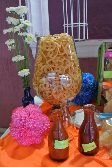 Mexican Food For Parties Ideas, Chip Table Party Ideas, Elegant Mexican Dessert Table, Quinceanera Themes Mexican, Mariachi Birthday Party, Party Snacks Table, Loteria Party Ideas, Candy Bars Ideas, Charro Party