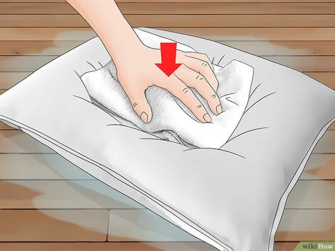 3 Ways to Clean a Down Pillow - wikiHow How To Clean Down Pillows, Wash Feather Pillows, Cleaning Pillows, Cleaning Naturally, Goat Shed, Goose Down Pillows, Fabric Softener Sheets, How To Clean Pillows, Top Load Washing Machine