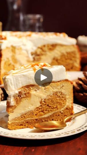 14K views · 1.8K reactions | Caramel Pumpkin Cake Cheesecake! For your #thanksgiving table! There’s pumpkin cake swirled through salted caramel cheesecake, topped with thick whipped cream and salted caramel sauce. It’s a true Fall mash-up and there’s so much flavor in every bite. The brand new recipe is up on the site. Link in bio.
https://scientificallysweet.com/caramel-pumpkin-cake-cheesecake/
#pumpkincake #caramelcheesecake #pumpkincheesecake #pumpkin #fallbaking #falldesserts | Christina Marsigliese Cheese Cakes Design, Thick Whipped Cream, Cheesecake Cake Recipes, Caramel Pumpkin, Yummy Cheesecake, Salted Caramel Cheesecake, Cake Cheesecake, Thanksgiving 2024, Baking Goods