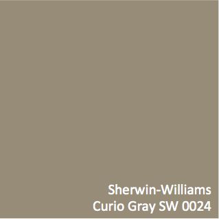 Sherwin-Williams Curio Gray (SW 0024) Curio Gray Sherwin Williams, Sherwin Williams Curio Gray, Collonade Gray Sherwin Williams Exterior, Sherwin Williams Software Gray, Sw Collonade Gray, Sherwin Williams Passive Gray Coordinating Colors, Media Room Paint Colors, Warm Neutral Paint Colors, Stucco Colors