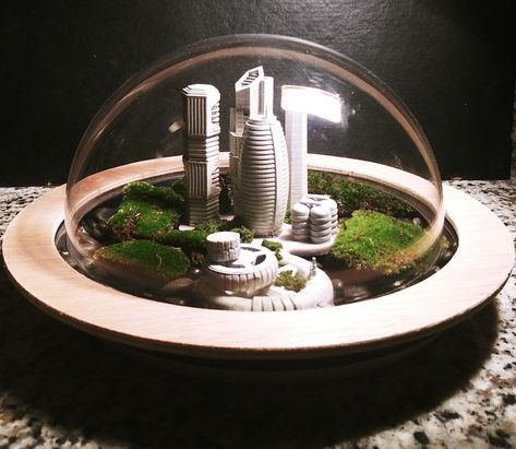 https://terrariumcreations.com/gift-ideas/terrariums/dome-city-ruins-living-moss-terrarium/ Dome City Ruins Terrarium. Shipped as a kit will require arrangement. Includes living moss that is sustainably sourced. Terrarium is 10 3/4" wide. Cur... City Ruins, Dome City, Unique Terrarium, Terrarium Centerpiece, Diy Terrarium Kit, Small Terrarium, Terrarium Supplies, Ruined City, Moss Terrarium