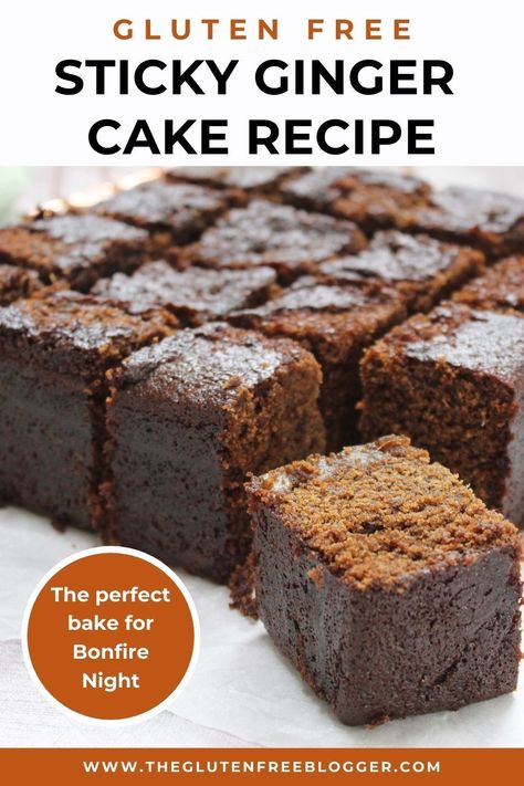 Vegan Gluten Free Cakes Recipes, Gluten Free Baking Recipes Uk, Gluten Free Ginger Cake, Gluten Free High Tea Recipes, Gluten Free Traybake, Easy Gluten Free Cake Recipes, Gluten Free Traybake Recipes, Traybake Recipes Cake, Gluten Free Cakes Recipes