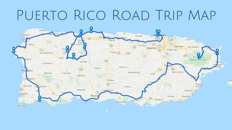 The Perfect Puerto Rico Road Trip Itinerary for 4-7 Days (with Map!) Puerto Rico Road Trip Map, 7 Days In Puerto Rico, 7 Day Puerto Rico Itinerary, Puerto Rico Road Trip, Puerto Rico Itinerary 5 Days, Places In Puerto Rico, Puerto Rico Itinerary, Sustainable Goals, Vacation Map