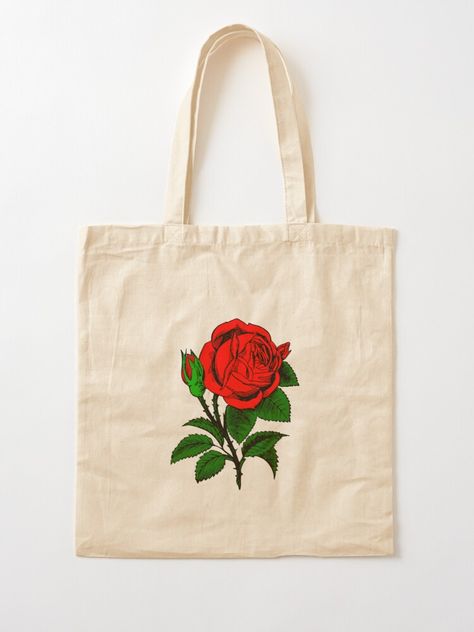 Rose Tote Bag Rose Tote Bag, Bag Sale, Reusable Tote, Tote Bags, Reusable Tote Bags, Tote Bag