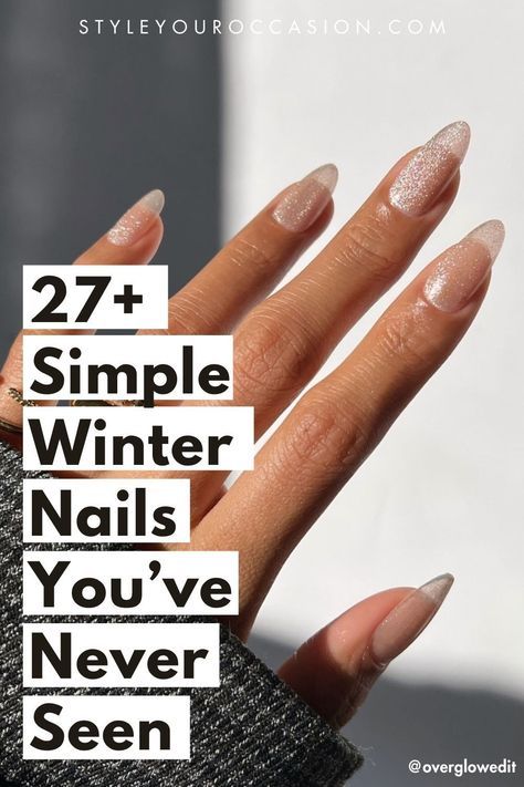 Looking for simple winter nails inspo? You’ll love this list of simple classy nails ideas that include short, almond, oval, square, acrylic, gel nails, and more. These simple nails designs are perfect for the winter season! Clean Looking Nails Simple, Almond Shape Sns Nails, Decent Nails Simple, Gel Nails Ideas Winter 2024, Coffin Gel Nails Ideas Winter, Corporate Nails Almond, Oval Nail Extensions, Discrete Nail Designs, Winter Proposal Nails