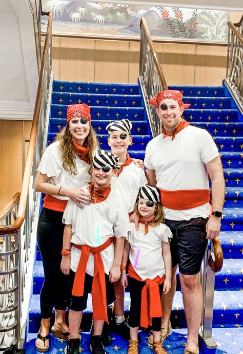 9 Things You Need for Your Disney Cruise - Paintbrushes & Popsicles Pirate Night Outfit, Disney Cruise Pirate Night Outfit, Disney Pirate Night, Disney Cruise Pirate Night, Disney Cruise Family, Diy Pirate, Night Outfit Ideas, Kids Night, Cruise Outfits