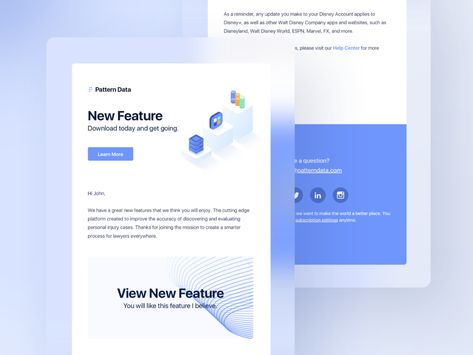 Email Marketing Template Design, Newsletter Design Inspiration, Professional Email Templates, Disney Account, Email Template Design, Email Newsletter Template, Data Design, Email Design Inspiration, Email Marketing Template