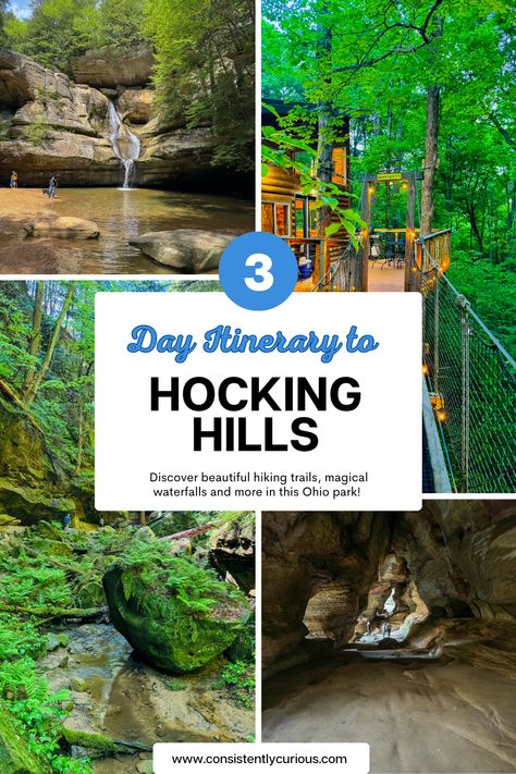 Your Ultimate Weekend Getaway to Hocking Hills, Ohio Ohio Getaways, Ohio Hiking, Ohio Vacations, Hocking Hills Ohio, Hocking Hills State Park, Indiana Travel, Ohio Travel, Bahamas Vacation, River Trip