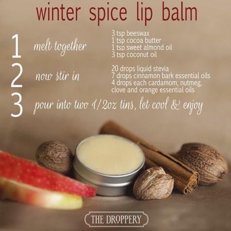 Acrylic Nails Natural, Recipes Winter, Cinnamon Bark Essential Oil, Lip Balm Recipes, Diy Kosmetik, Homemade Lip Balm, Lotion Bar, Diy Skin Care Recipes, Diy Lip Balm