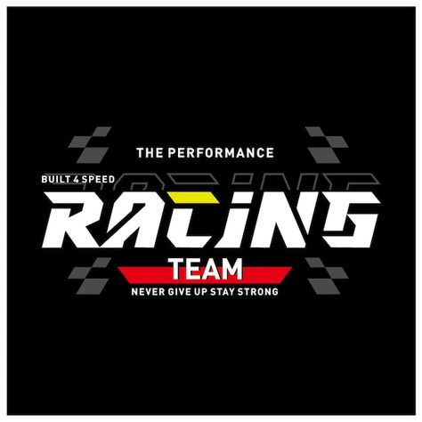 Racing Typography Design, Racing Team Logo Design, Motorsports Logo, Engine Logo, Shop Name Ideas, Racing Logo, English Design, Aesthetic T Shirts, 1 Logo