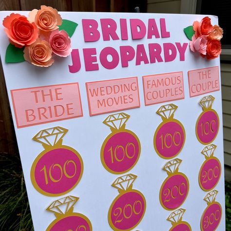 visit my Etsy shop Wedding Jeopardy, Bridal Jeopardy Game, Bridal Jeopardy, Bridal Shower Decoration, Bridal Shower Inspo, Fun Bridal Shower Games, Bridal Shower Planning, Bachelorette Party Planning, Bridal Shower Inspiration