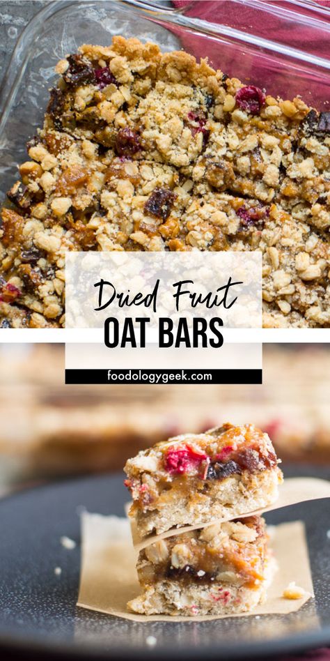 Dried Fruit Mix Recipes, Recipes Using Dried Apples, Recipes With Dried Apples, Dried Fruit Bars, Cookies With Dried Fruit, Recipes Using Dried Fruit, Dried Fruit Dessert, Fruit And Oat Bars, Easy Oat Bars