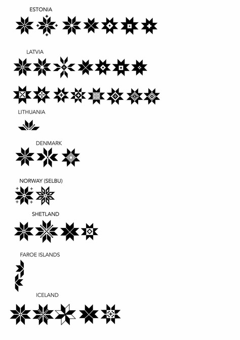 Nordic Eight Point Star Grid — Aleks Byrd Designs Baltic Symbols Lithuania Tattoo, Swedish Symbols, Heritage Tattoo, Norwegian Tattoo, Norway Tattoo, Lithuanian Folk Art, Baltic Symbols, Latvian Symbols, Eight Point Star