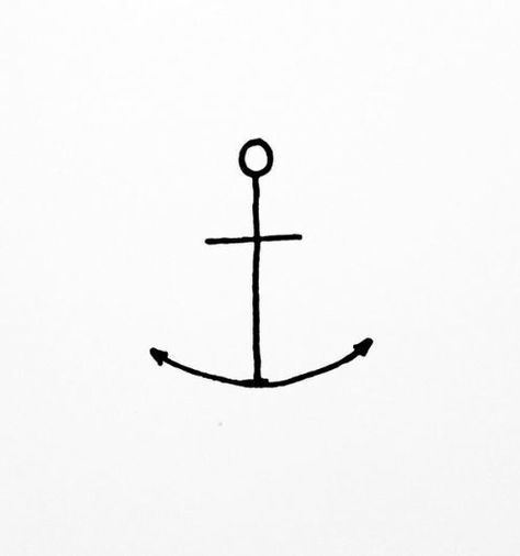 Anchor 1 Simple Anchor Drawing, Sketchbooks Ideas, Patterns Tattoo, Anchor Drawings, Tattoo Pics, Anker Tattoo, Tattoo Patterns, Awesome Tattoo, Anchor Tattoos