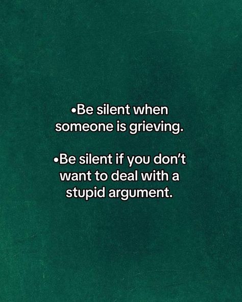 Situation where you should stay silent no matter what •Be silent if you don’t know the full story. •Be silent when you feel too emotional. •Be silent in the heat of anger. •Be silent when someone is sharing their personal struggles. •Be silent if your words can destroy a relationship. •Be silent when someone is grieving. •Be silent if you don’t want to deal with a stupid argument. #growth #motivation #selfimprovement #motivational #success #thatgirl #communication [ Wisdom, Mindful ... Anger Destroys Relationships, Too Emotional, Stay Silent, Growth Motivation, Motivational Success, Be Silent, Self Improvement Tips, A Relationship, When Someone