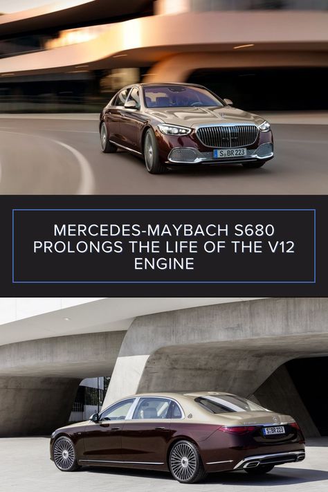 Mercedes-Maybach S680 Prolongs the Life of the V12 Engine Two Tone Paint, V12 Engine, Mercedes Maybach, Luxury Sedan, Infotainment System, Entertainment System, Twin Turbo, Rear Seat, Mercedes Benz