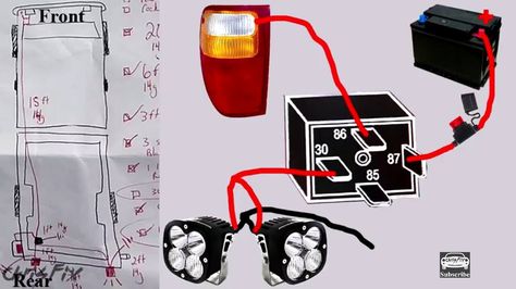 Reverse lights wiring. With LED. Trailer Light Wiring, Accessoires 4x4, Jeep Zj, Jeep Wj, Mb Sprinter, Tj Wrangler, Electrical Circuit Diagram, Jeep Mods, Truck Mods