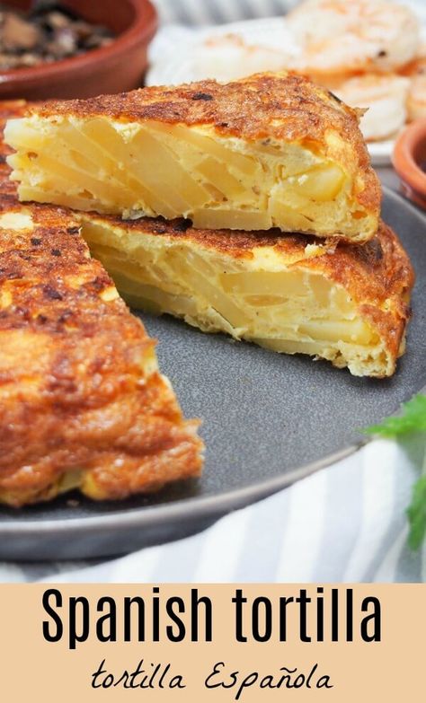 This simple yet tasty Spanish tortilla (tortilla Española) can be made with traditional potato or swap it for rutabaga for a lower carb version. It's great as part of a tapas meal, or take it on a picnic or to a party. Versatile, comforting and so good. #Spanishfood #tapas #tortilla Spanish Picnic, Spanish Tapas Party, Spanish Tortilla Recipe, Smitten Kitchen Recipes, Tapas Night, Spanish Dinner, Spanish Tapas Recipes, Spanish Tortilla, Spanish Omelette