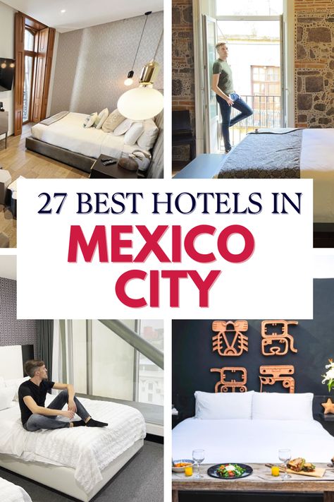 Don't stay in an overrated Mexico City hotel! I've visited & ranked the 27 best hotels in CDMX -- with honest pros & cons + photos! Visiting Mexico City, Mexico Hotels, Mexico Resorts, Hotel Website, Visit Mexico, Rooftop Restaurant, Sleeping Under The Stars, Marriott Hotels, Rooftop Pool