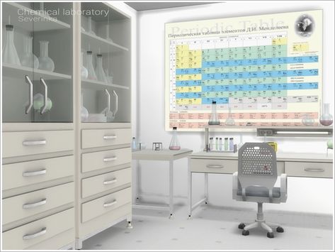 Severinka_'s Chemical laboratory Sims 4 Penthouse, Sims 4 Skills, Chemical Laboratory, Lotes The Sims 4, The Sims 4 Lots, Sims 4 Challenges, The Sims 4 Pc, Sims 4 Clutter, Free Sims 4