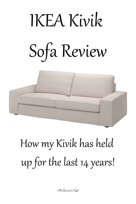 We have had the Kivik sofa in our family for fourteen years now!  Yes, that's right, 14!  I am sharing my IKEA Kivik Sofa Review and how it has stood the test of time. Ikea Kivik Living Room, Ikea Kivik Sofa, Scandinavian Living Room Design, Kivik Sofa, Ikea Kivik, Room Concept, Scandinavian Living Room, Ikea Couch, Scandinavian Armchair