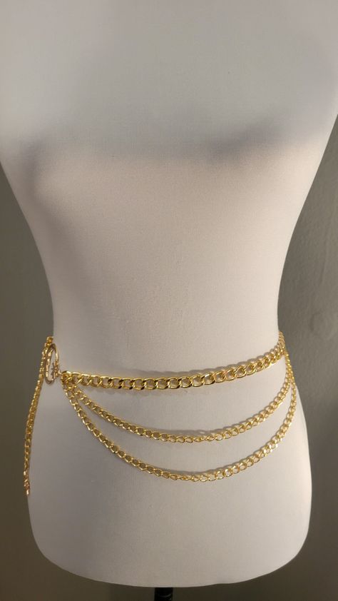 Gold moon chain belt See pictures for measurements  Brand New with tags  Fast shipper, will ship same day or next business day. Moon Chain Belt, Moon Chain, Black Waist Belt, Golden Moon, Refillable Bottles, Gold Moon, Waist Chain, Chain Belt, Waist Belt