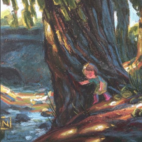 noah klocek on instagram Noah Klocek, Environmental Painting, Chalk Pastel Art, The Redwoods, Oil Pastel Art, Live Oak, Oak Park, Pretty Drawings, Chalk Pastels