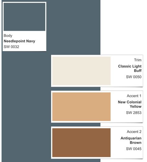 Needle Point Navy Sherwin Williams, Needlepoint Navy Sherwin Williams, Sherwin Williams Needlepoint Navy, Navy Exterior House Colors, Needlepoint Navy, Navy Color Palette, Home Wall Colour, Kitchen Redesign, House Color