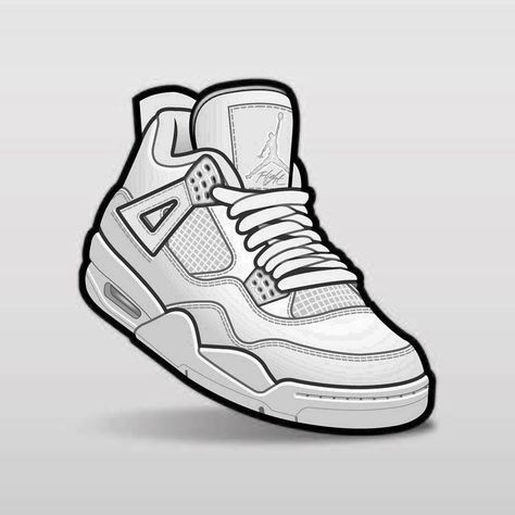 Jordan Shoes Wallpaper, Cool Backgrounds For Iphone, Nike Poster, Sneakers Illustration, Sneakers Drawing, Jordan Logo Wallpaper, Sneakers Wallpaper, Jordan 4 White, Sneaker Posters