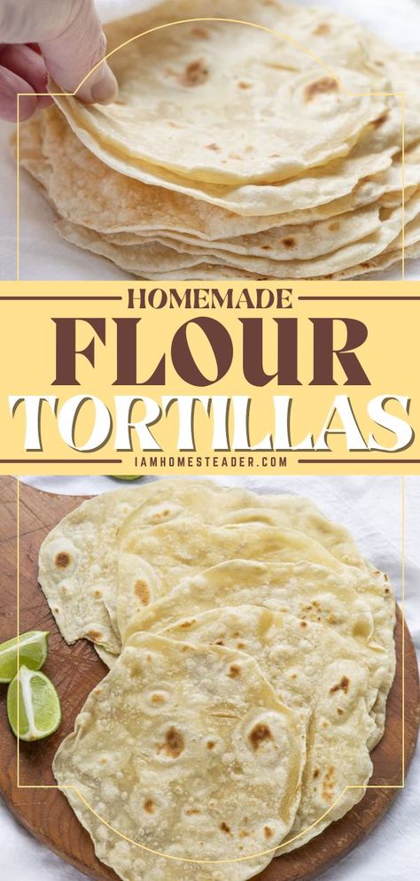 Flour Tortilla Recipe No Baking Powder, Homemade Almond Flour Tortillas, Tortilla Recipe Without Baking Powder, Tortilla Recipe No Baking Powder, Simple Flour Tortilla Recipe, Flour Wrap Recipe, Butter Tortilla Recipe, Flour Tortilla Recipe With Butter, Flour Tortillas With Butter