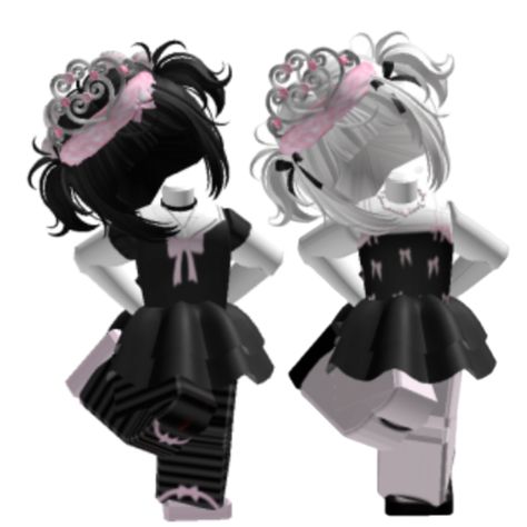 Users: mukwoo  -  luvjust Roblox Avatars Matching Girl And Girl, Trio Roblox Outfits, Matching Roblox Outfits For Best Friends, Cutecore Avatar, Matching Roblox Outfits, Roblox Matching, Matching Fits, Roblox T Shirts, Barbie Cartoon