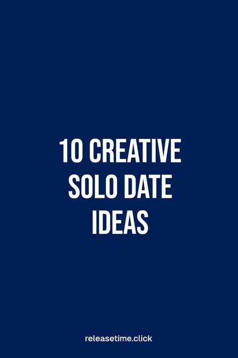 Looking for fun ways to spend time alone? Discover these 10 creative solo date ideas that let you treat yourself and enjoy your own company! From exploring your city to indulging in your favorite hobbies, these activities promise relaxation and fulfillment. Befriend yourself again with cooking classes, art days at home, or a peaceful nature walk. Don’t underestimate the joy of solo dates; it's time to create those unforgettable self-love moments today! Ways To Spend Time Alone, Enjoy Your Own Company, Solo Date Ideas, Spend Time Alone, Solo Date, Diy Spa Day, Peaceful Nature, Creative Dates, Time Alone